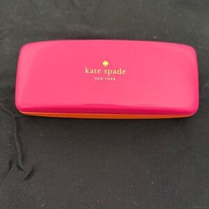Kate Spade Fuchsia and Yellow Glasses Case